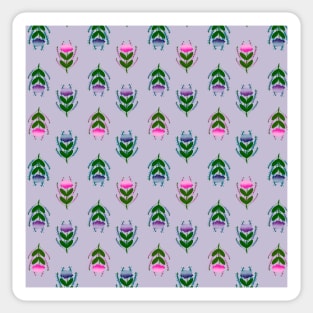 Spring Floral Pattern Design Sticker